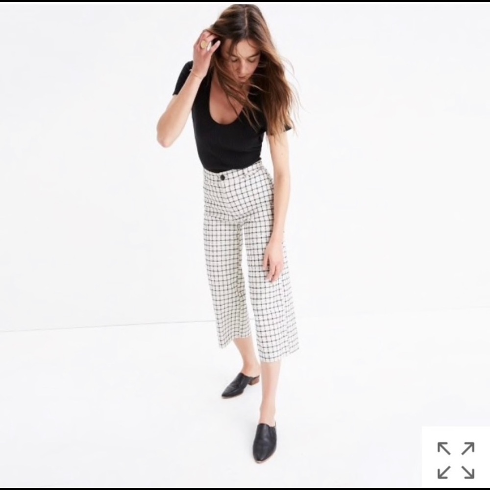 Madewell Langford Wide-Leg Crop Pants
